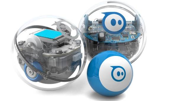 Sphero robotic ball with internals visible